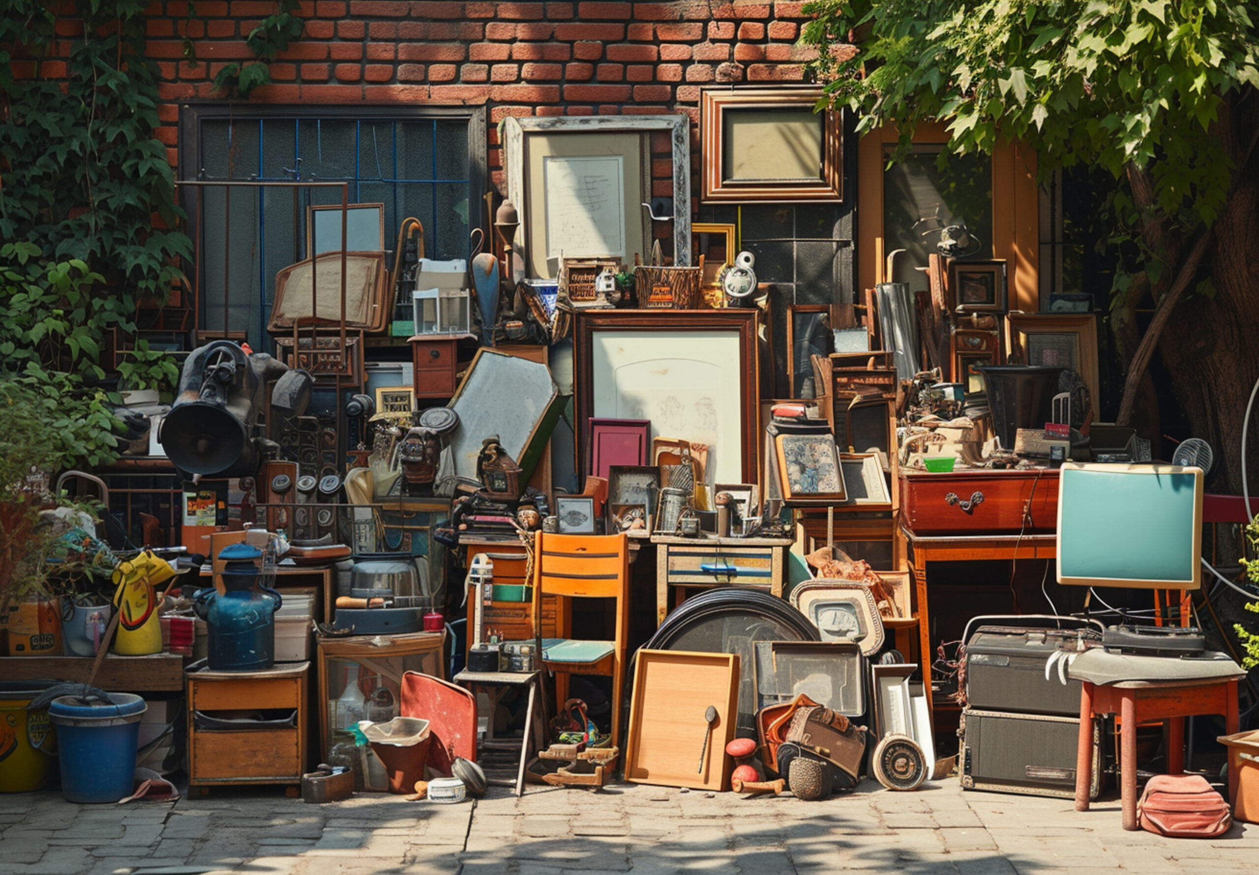 scene-with-miscellaneous-items-being-sold-yard-sale-bargains